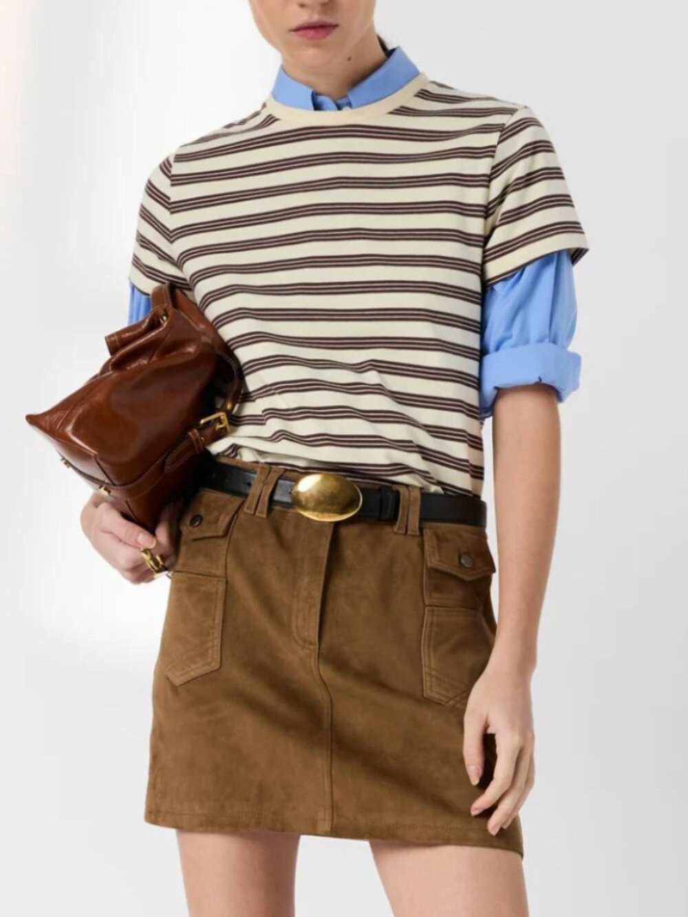 WORE ONCE. GERARD DAREL Striped cotton T-shirt - MAYSANE